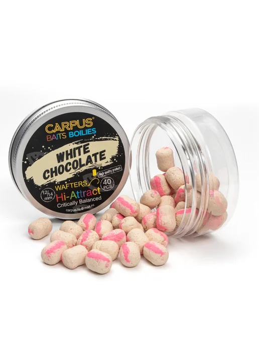 CARPUS BAITS Вафтерсы Белый шоколад 12x14 мм, 12x14 мм, фото 3