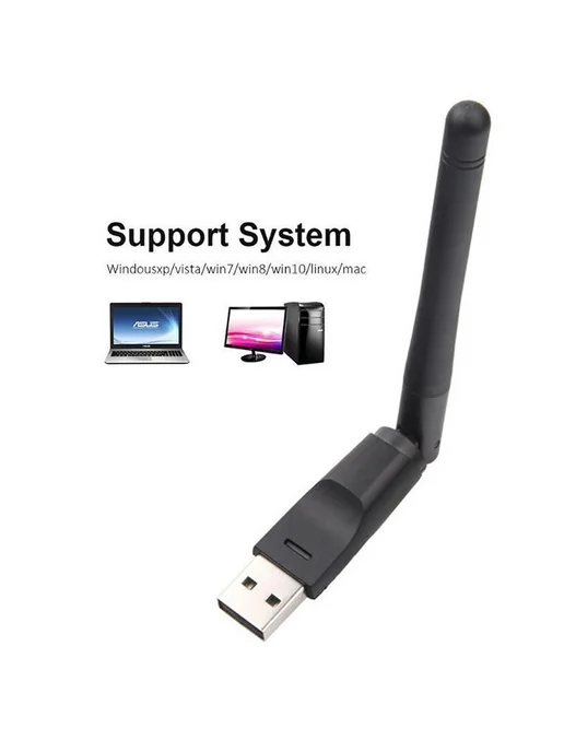 Wi-Fi адаптер CHIPAL USB 2.0, 150 Мбит с, MT7601, 2 4 ГГц, фото 2