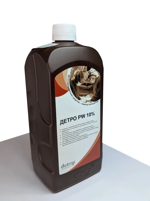 Антисептик для рук, кожи повидон йод DETRO PW %10, 1 л, фото 4