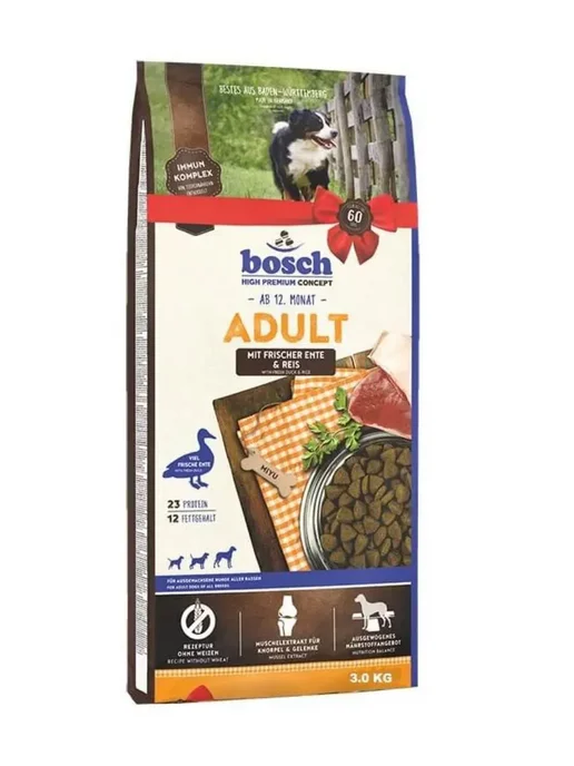 Сухой корм Bosch Petfood для собак, взрослые, утка, 1 кг, фото 2