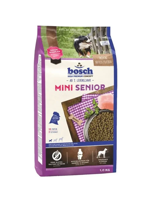 Сухой корм Bosch Petfood для собак, мелкие, пожилые, 1 кг, фото 2