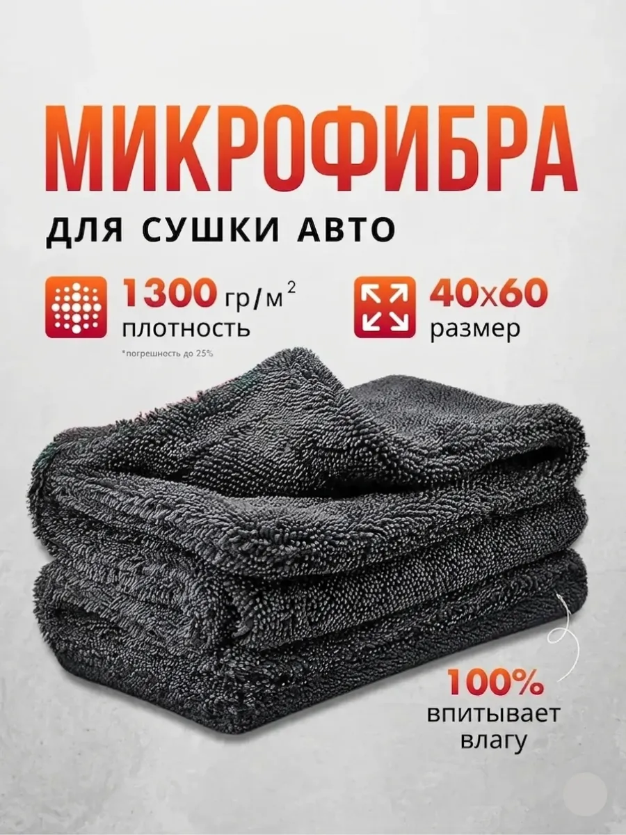 Микрофибра для сушки автомобиля