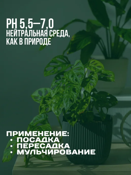 ГЕРА Грунт для спатифиллума, антуриума, хлорофитума 5л, 5 л, фото 5