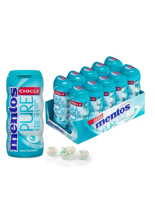 Mentos Жевательная резинка Pure Fresh с жидким центром, Wintergreen, вариант, фото 2