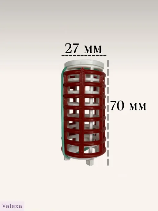 Valexa Бигуди БРУ-2 с решеткой D-27 мм, 5 шт, 5 шт, фото 2