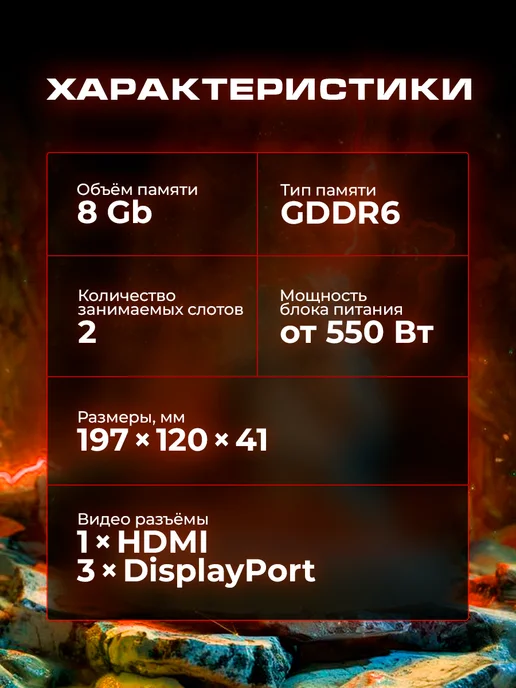 MSI Видеокарта GeForce RTX 5050 8192Mb, Ventus 2X OC 8 Gb, 8 ГБ, фото 2