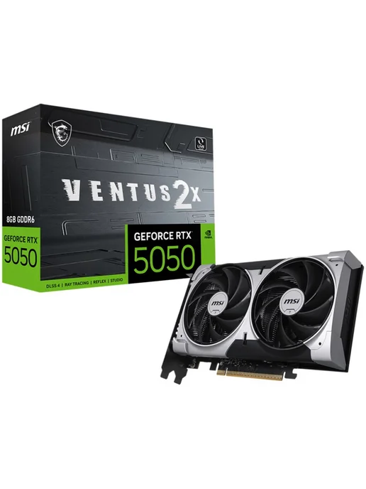 MSI Видеокарта GeForce RTX 5050 8192Mb, Ventus 2X OC 8 Gb, 8 ГБ, фото 6