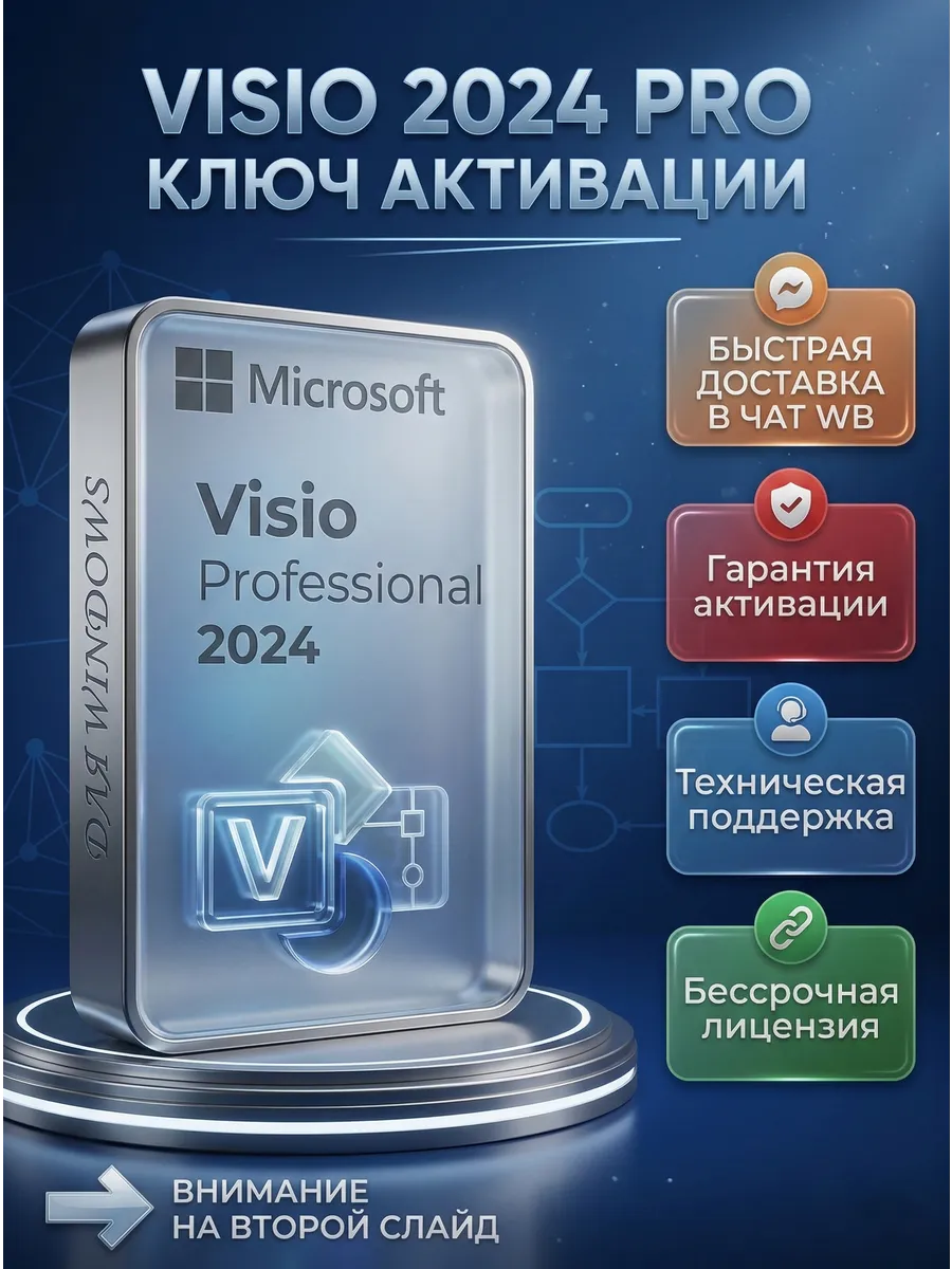 Ключ активации Visio 2024 PRO для Windows