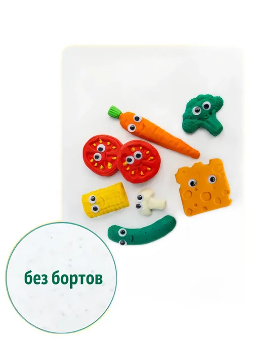 СОЮЗ Доска для лепки из пластилина с двумя стеками, цвет белый, белый, фото 2