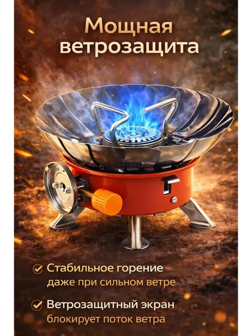 Газовая туристическая плитки, вариант, фото 2