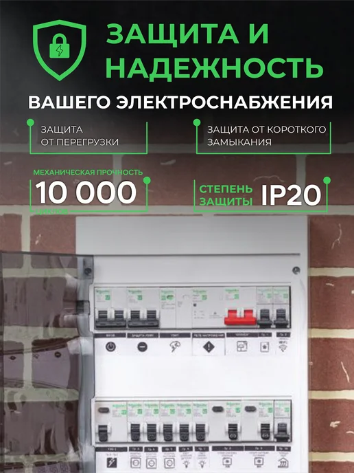 Schneider Electric Двухполюсный автоматический выключатель Шнайдер Автомат 40а, вариант, фото 4