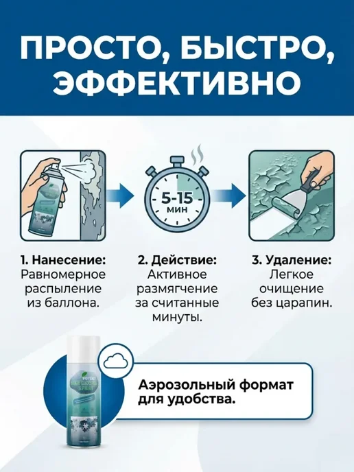 BAYERMEK Смывка спрей для удаления краски клея ржавчины, вариант, фото 4