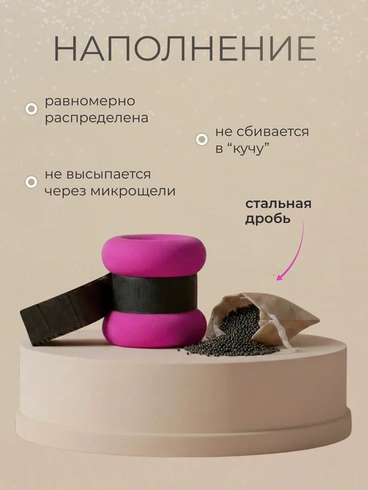 MegaTrendShops Утяжелители для рук и ног 2 шт. по 100 гр, 2 шт, 100 г, фото 2