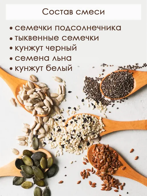 Лавка пряностей А. Щедрина Смесь семян для салатов и выпечки, 100 г, 100 г, фото 3
