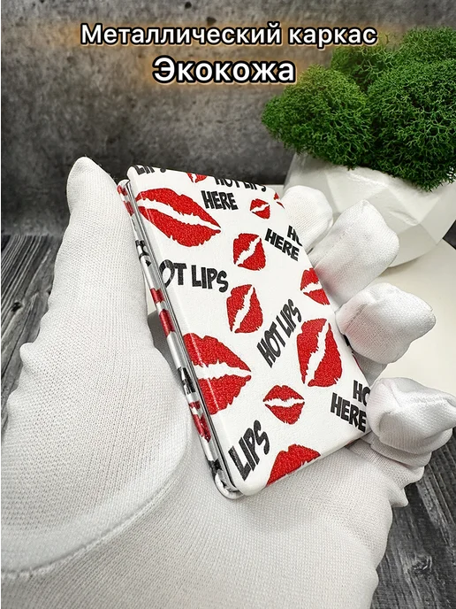 glass reflection Зеркало складное для макияжа, черный, фото 3