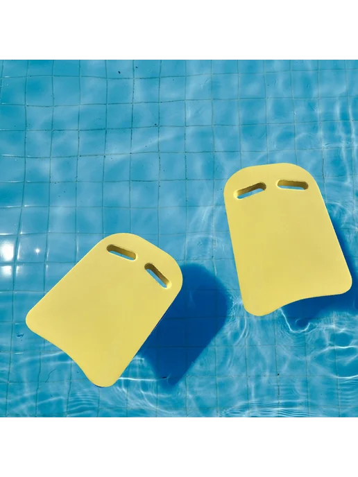 Плавательный доска для плавания Waterproof жёлтая, желтый, фото 4