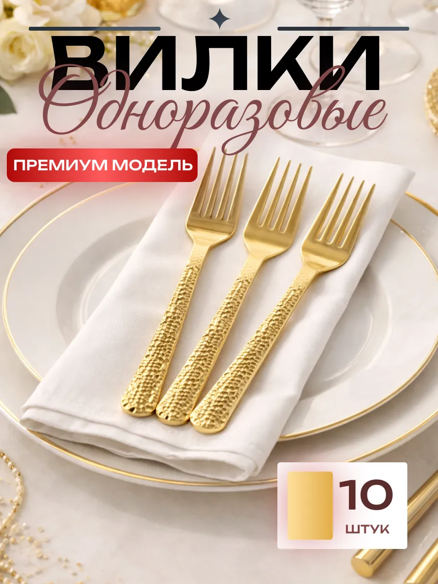Вилки, Арт Деко, Золото
