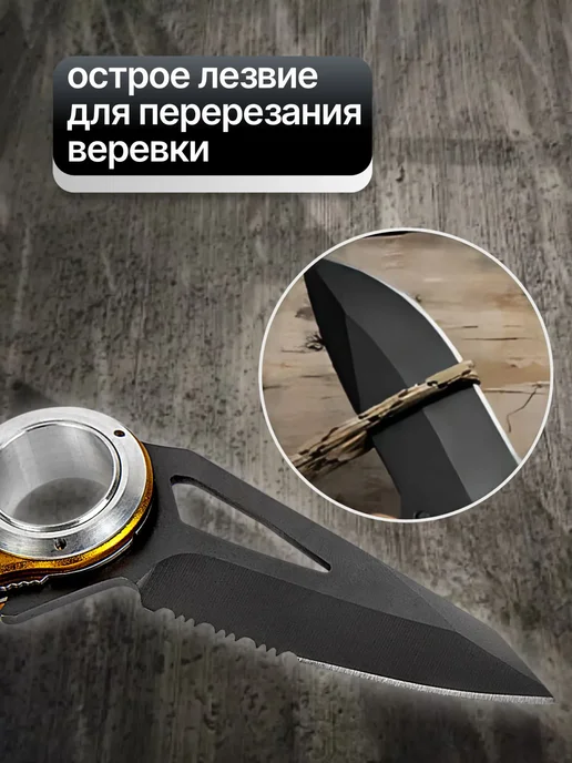 VENTO Нож складной "Стропорез" желтый, желтый, фото 5