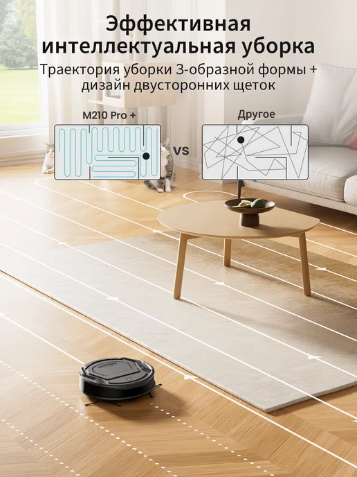 Lefant Робот-пылесос M210 PRO+ Black 5500 Па HEPA 210 мин, черный, фото 5