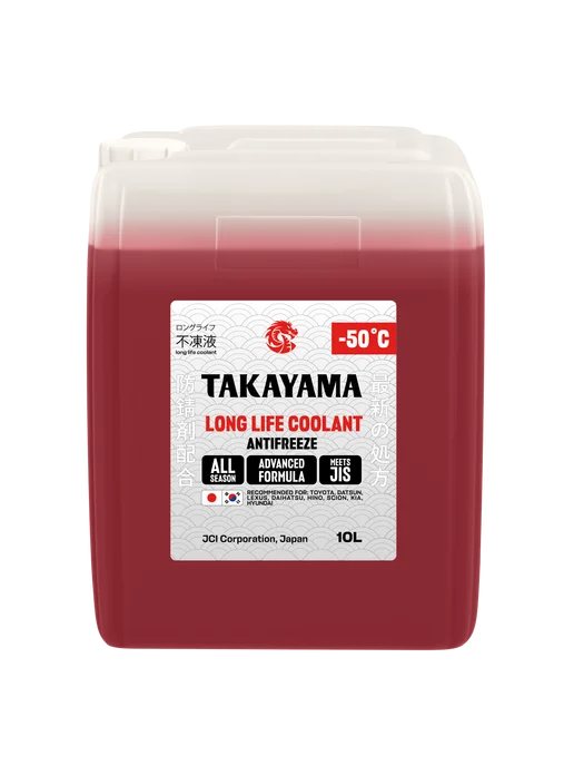 Антифриз красный TAKAYAMA LONG LIFE COOLANT,-50, 4 л, 10 л, красный, фото 6