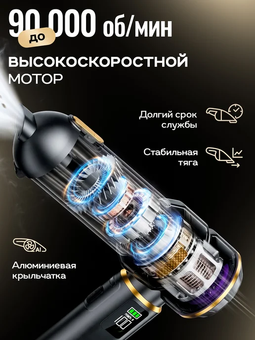 Автопылесос беспроводной мощный, вариант, фото 2