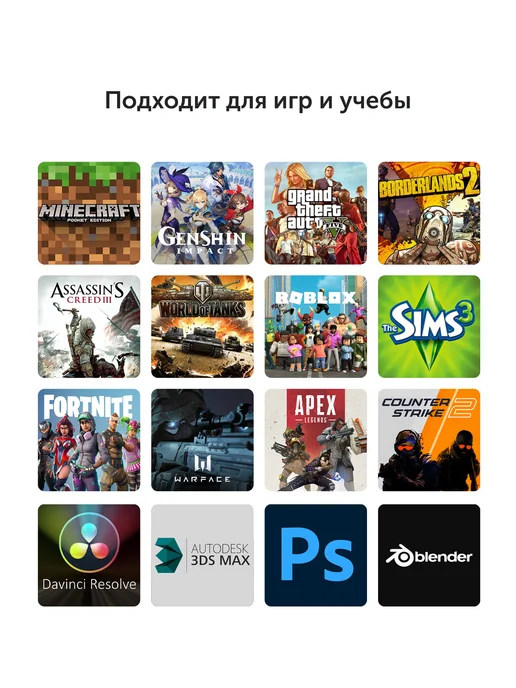 AZERTY Ноутбук RBA-2510 15.6" IPS, Ryzen 5 5500H, 16Gb, 512Gb, 8 ГБ, 256 ГБ, фото 3
