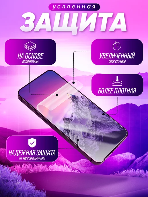 МобиТочка21 Гидрогелевая защитная пленка на iPhone 14 Pro, вариант, фото 2