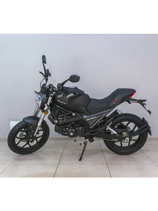 ТЕХНОМОТОРФ Мопед VMC Monster Matt Black 125 (49) см3, черный, фото 2