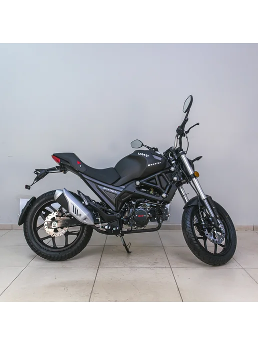 ТЕХНОМОТОРФ Мопед VMC Monster Matt Black 125 (49) см3, черный, фото 6
