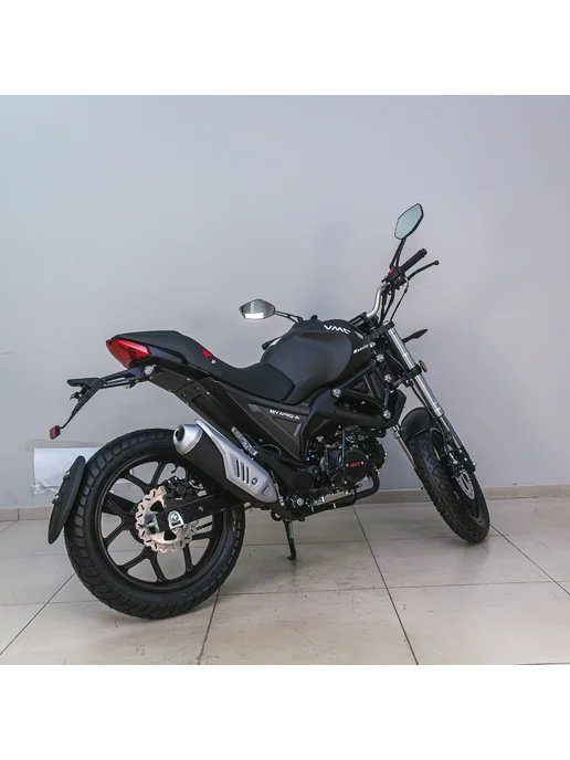 ТЕХНОМОТОРФ Мопед VMC Monster Matt Black 125 (49) см3, черный, фото 7