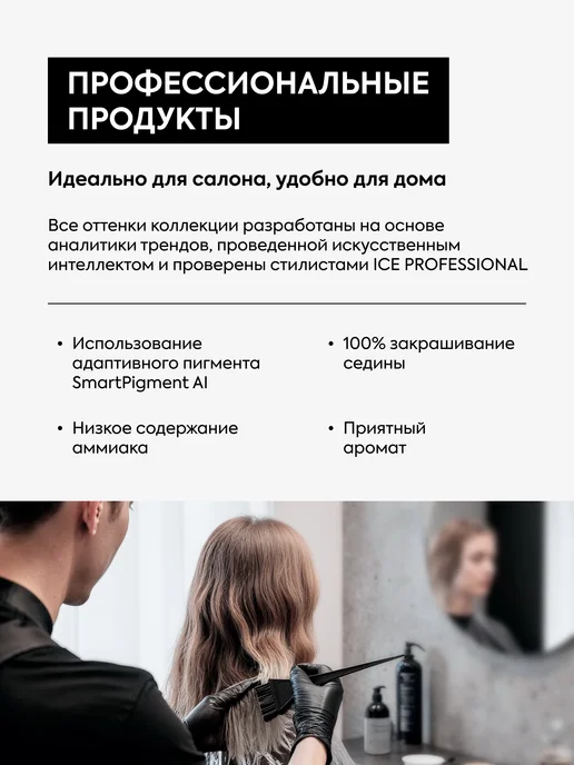 ICE PROFESSIONAL by NATURA SIBERICA Крем-краска для волос 8.01, 60 мл, 60 мл, фото 2