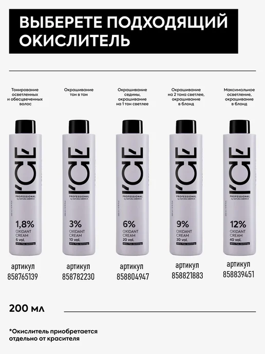 ICE PROFESSIONAL by NATURA SIBERICA Крем-краска для волос 8.01, 60 мл, 60 мл, фото 7
