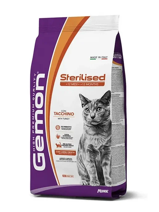 Сухой корм Gemon Sterilised Кошек для собак, стерилизованные, 7 кг, фото 2