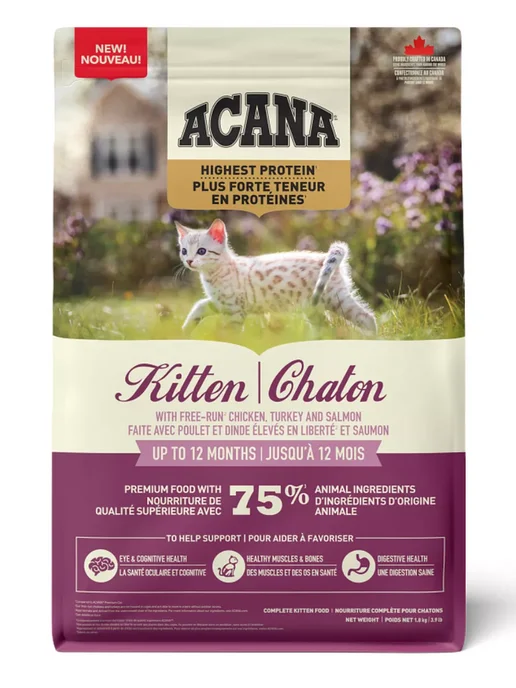 Сухой корм Acana Kitten Котят для собак, беззерновой, 1,8 кг, фото 2