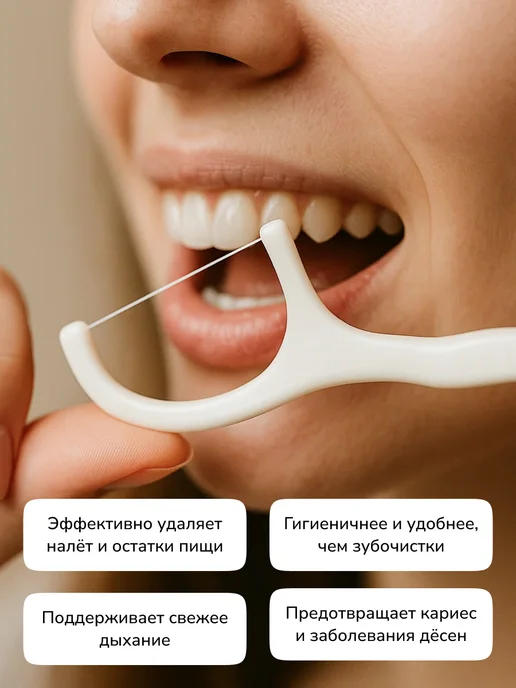 Smilebe Флоссеры с зубочисткой для зубов 60 шт, 160 шт, фото 2