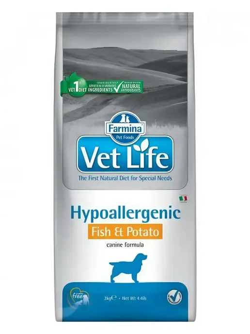 Сухой корм Farmina Hypoallergenic Potato для собак, рыба, 2 кг, фото 2