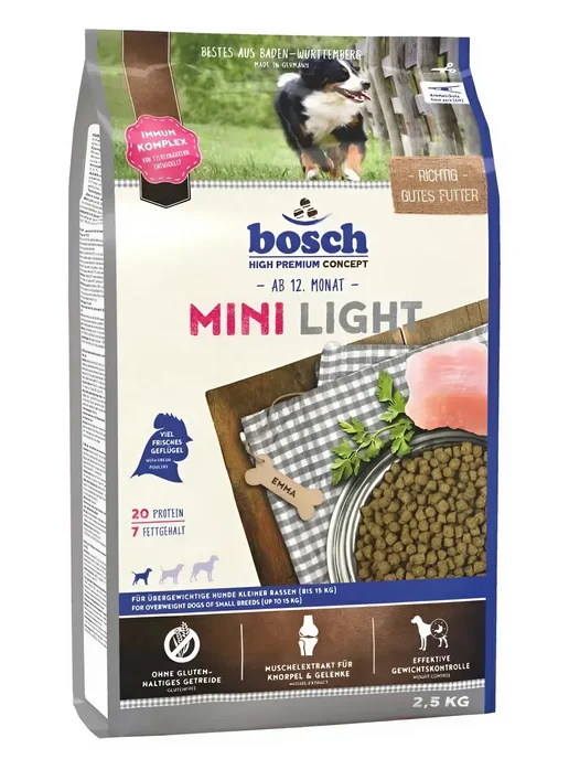 Сухой корм Bosch Petfood Light При для собак, мелкие, 2,5 кг, фото 2