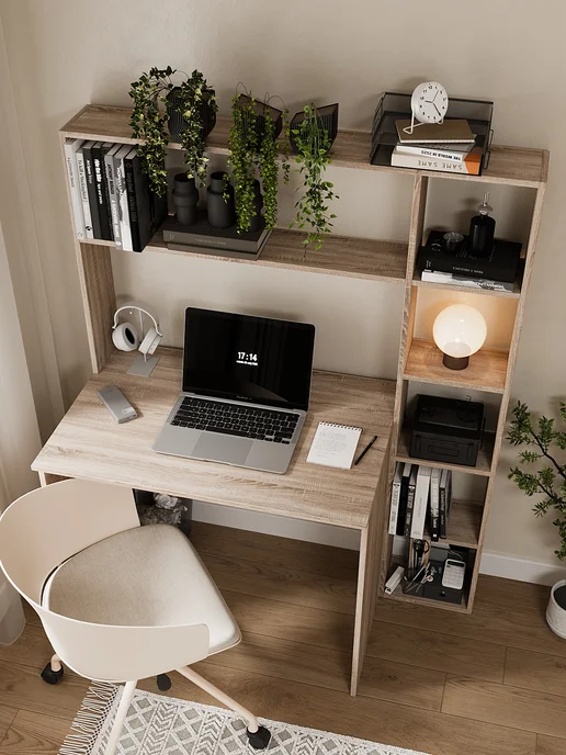 Стол письменный, дуб сонома 120х60х150, 60x150, фото 2