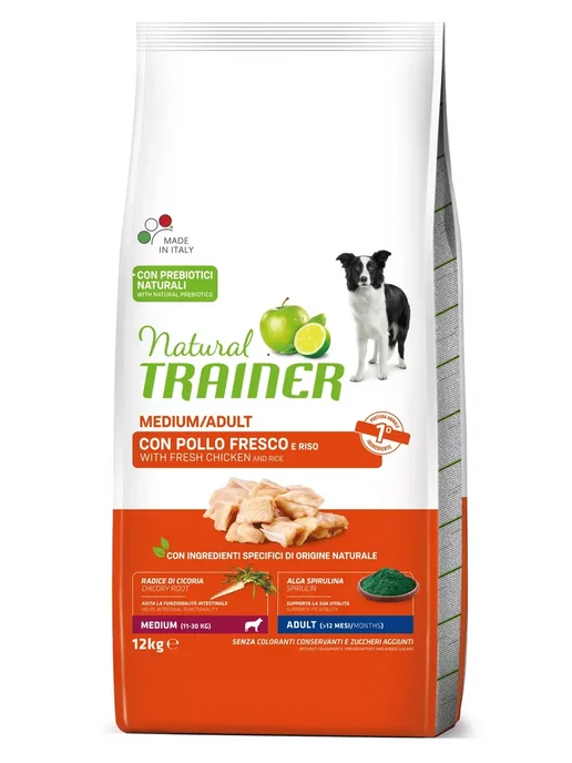 Сухой корм Natural Trainer для собак, взрослые, средние, 12 кг, фото 2