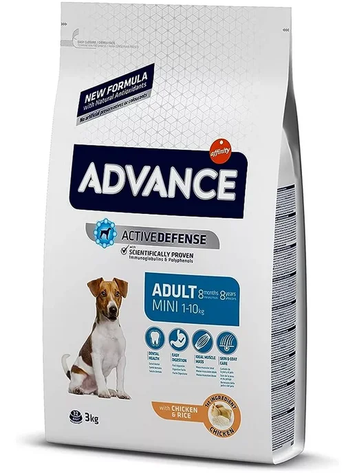 Сухой корм Advance для собак, взрослые, мелкие, 3 кг, фото 2