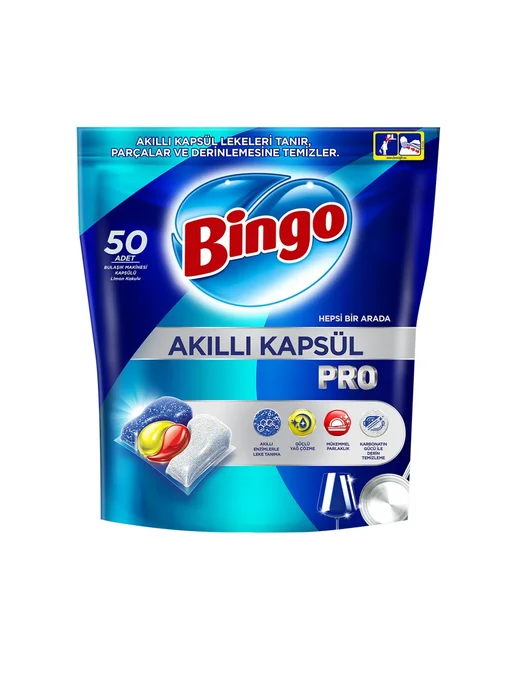 BINGO TABLETS PRO Капсулы для посудомоечной машины, 50шт, 50 шт, фото 2