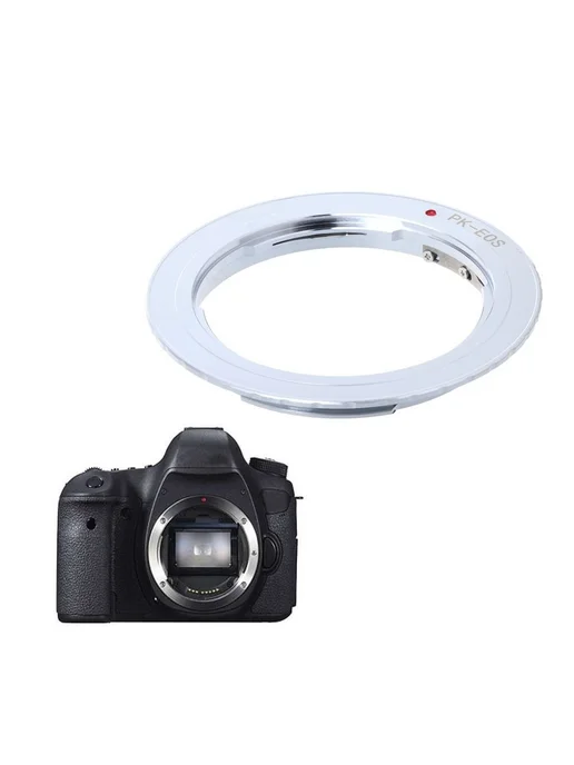 Адаптер Pentax PK на Canon EF, Белый, белый, фото 2