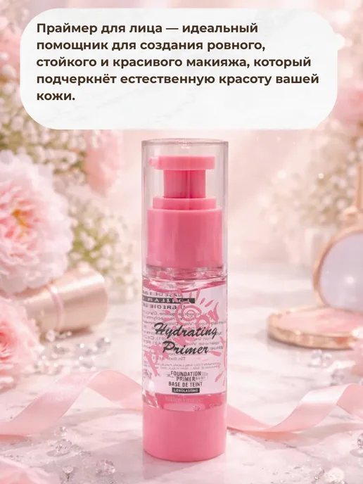 Праймер для лица увлажняющий, белый, фото 2