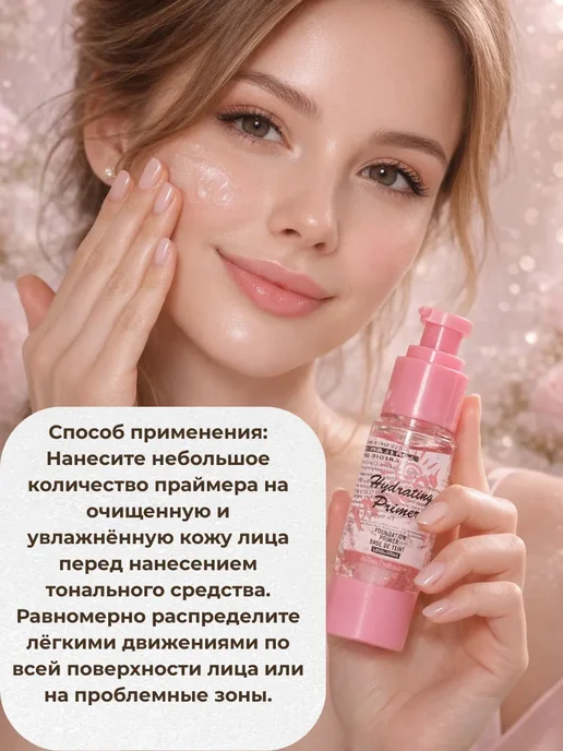 Праймер для лица увлажняющий, белый, фото 3