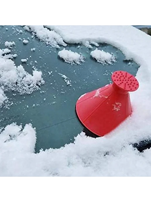 Фильтр для чистки льда и снега, конус, авто, красный, красный, фото 2