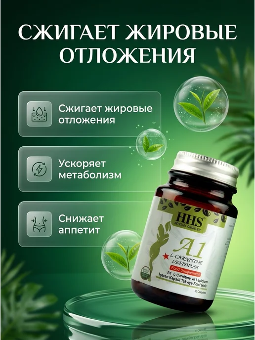 A1 для похудения. Жиросжигатель. L-Carnitine, 30 мл, фото 5