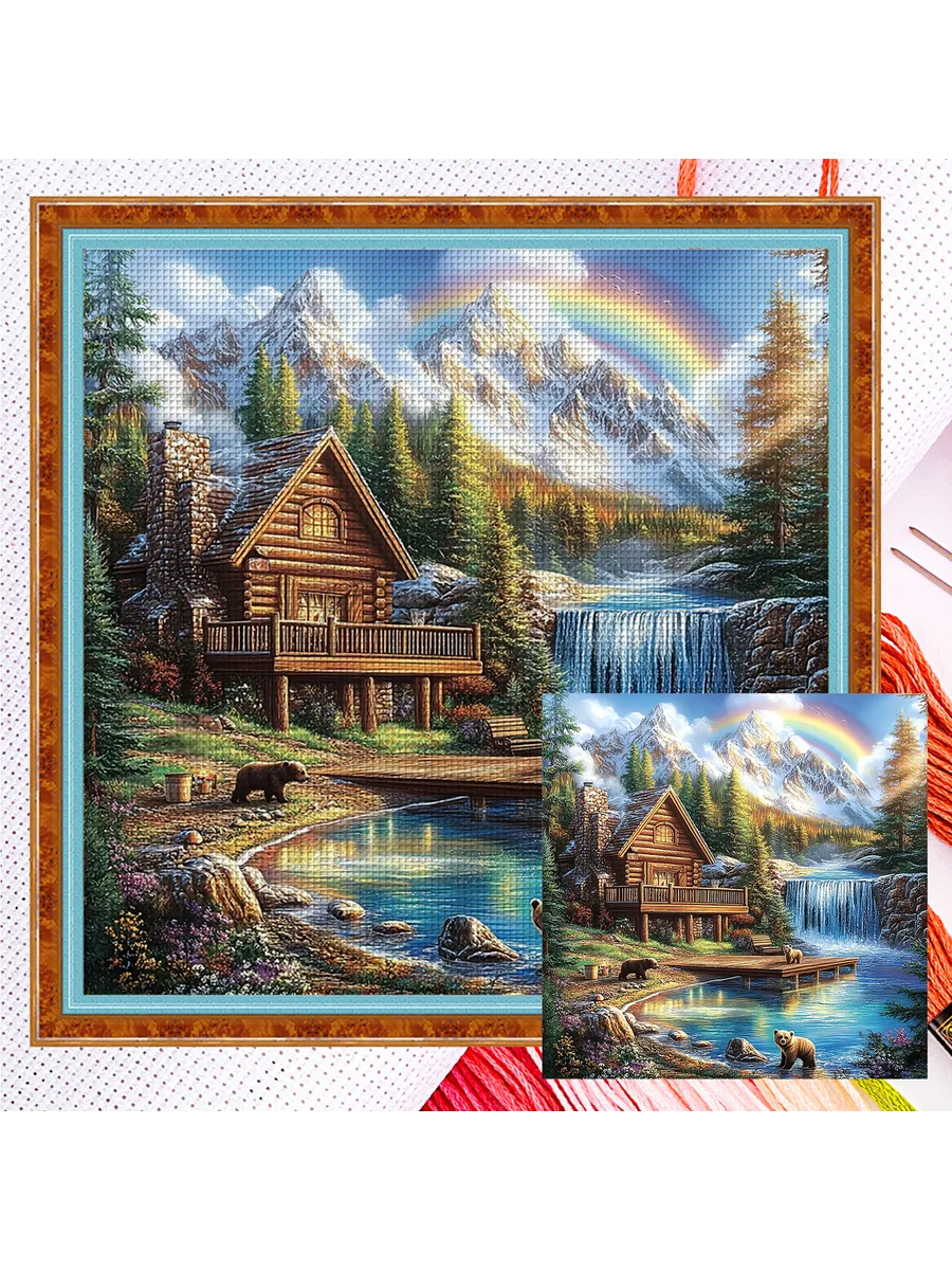Кейбен Касл 14CT вышивальный набор для дома 40x40см