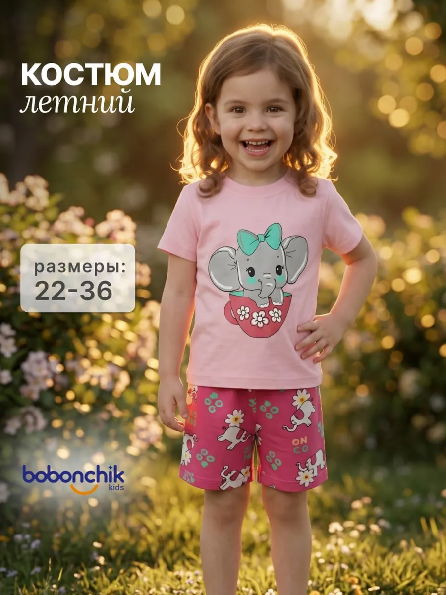 костюм детский спортивный с шортами