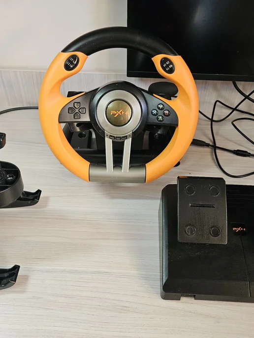 Игровой руль с педалями для компьютера PXN V3 Pro, вариант, фото 5