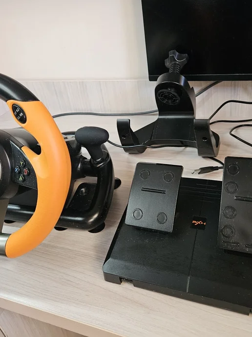 Игровой руль с педалями для компьютера PXN V3 Pro, вариант, фото 6